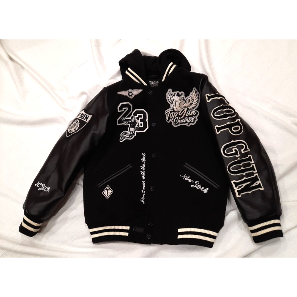 Top Gun MA-1 Boys Jacket Size 8 – High Quality Aviator Flight Bomber Coat